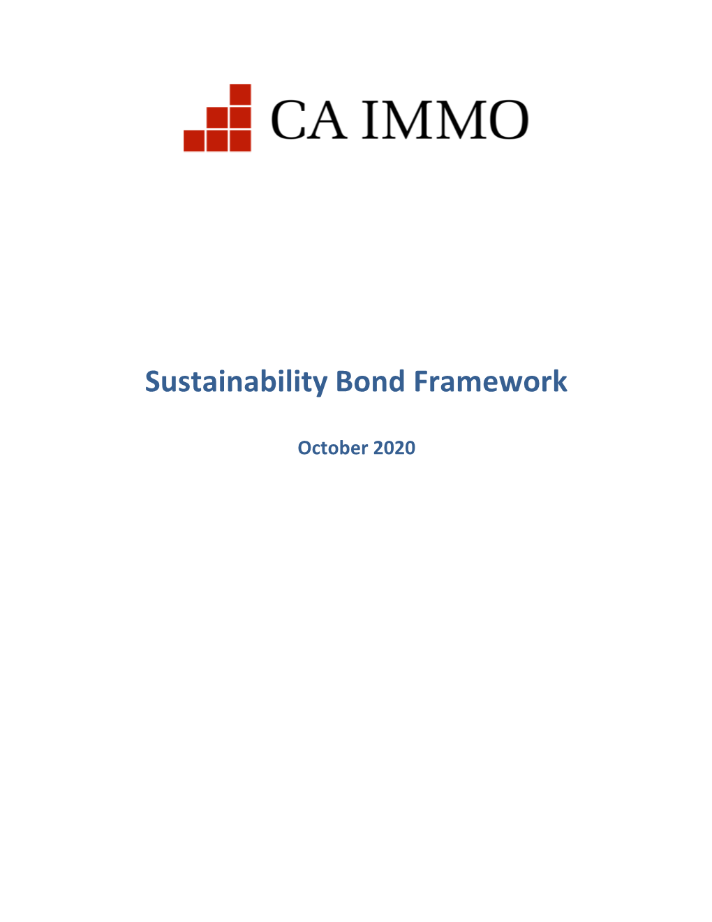 Sustainability Bond Framework