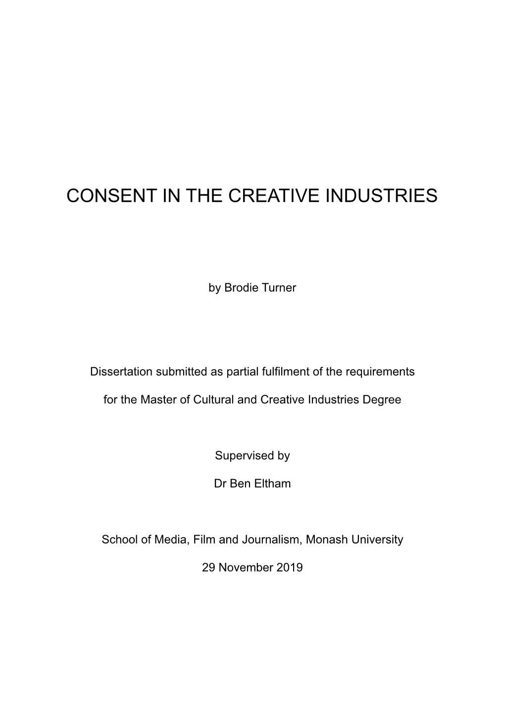 Consent Research Thesis