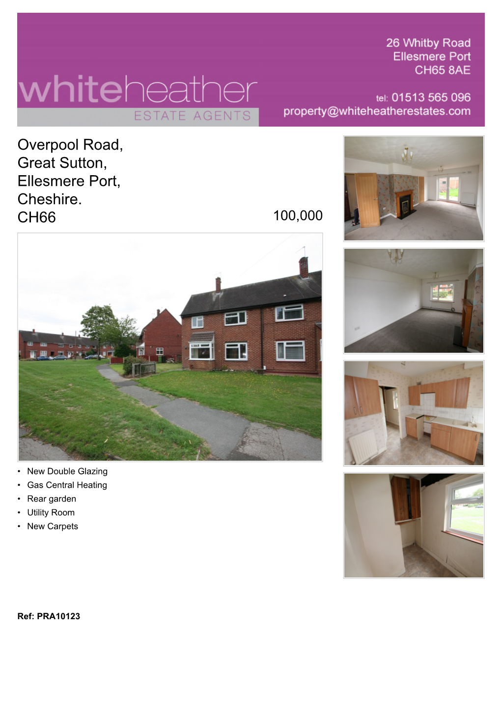 Overpool Road, Great Sutton, Ellesmere Port, Cheshire. CH66 100,000