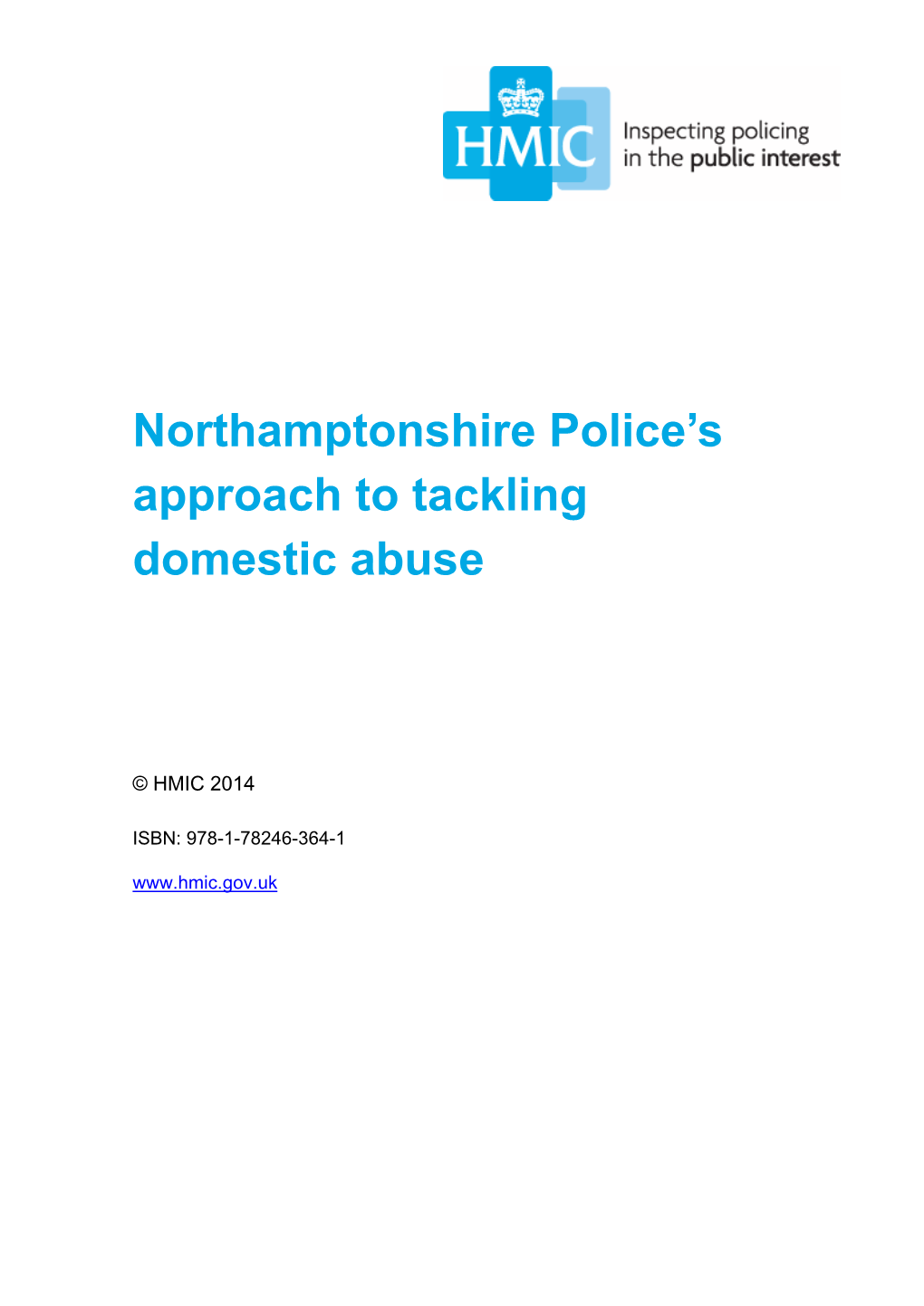 Northamptonshire Domestic Abuse Inspection