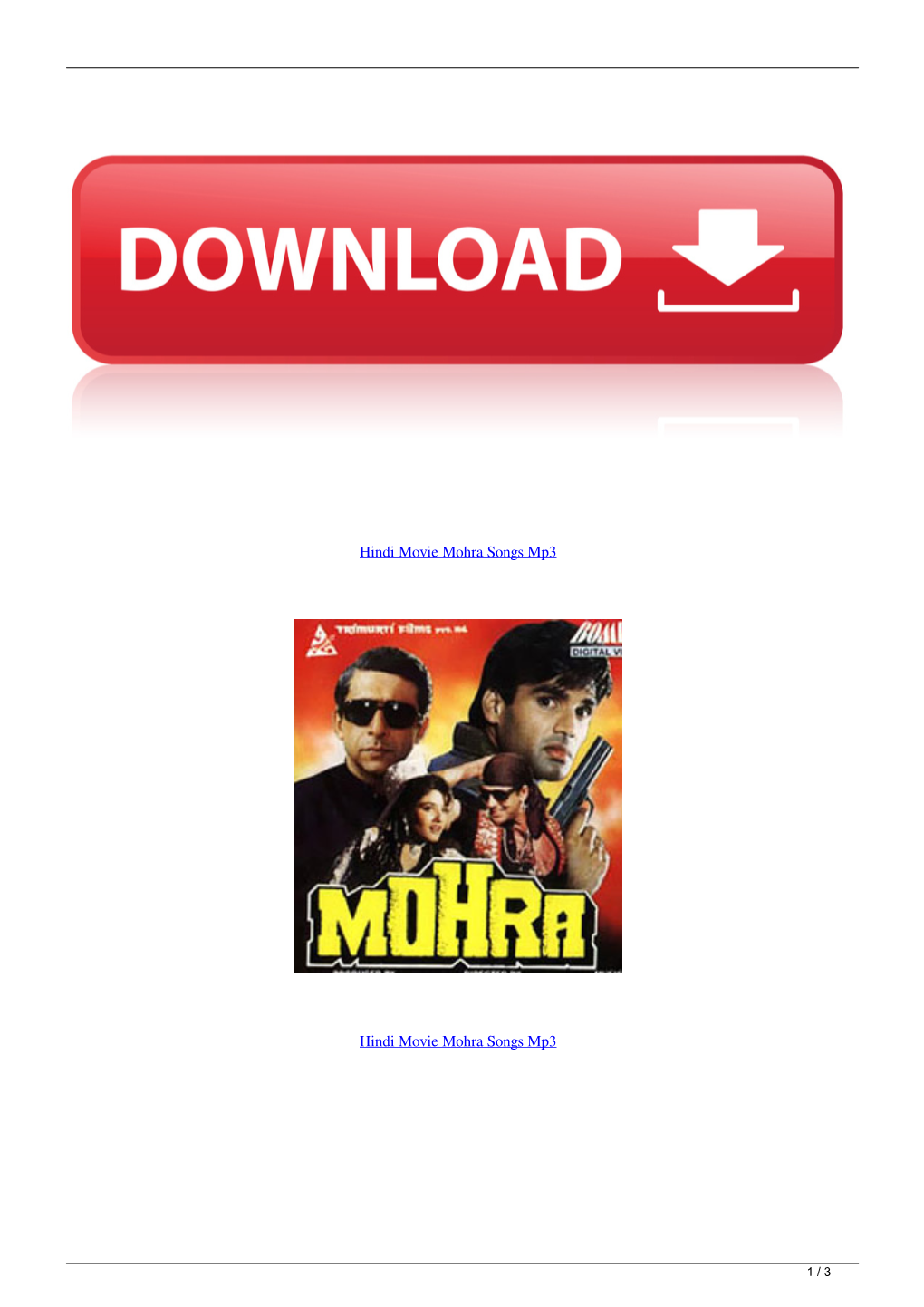 Hindi Movie Mohra Songs Mp3