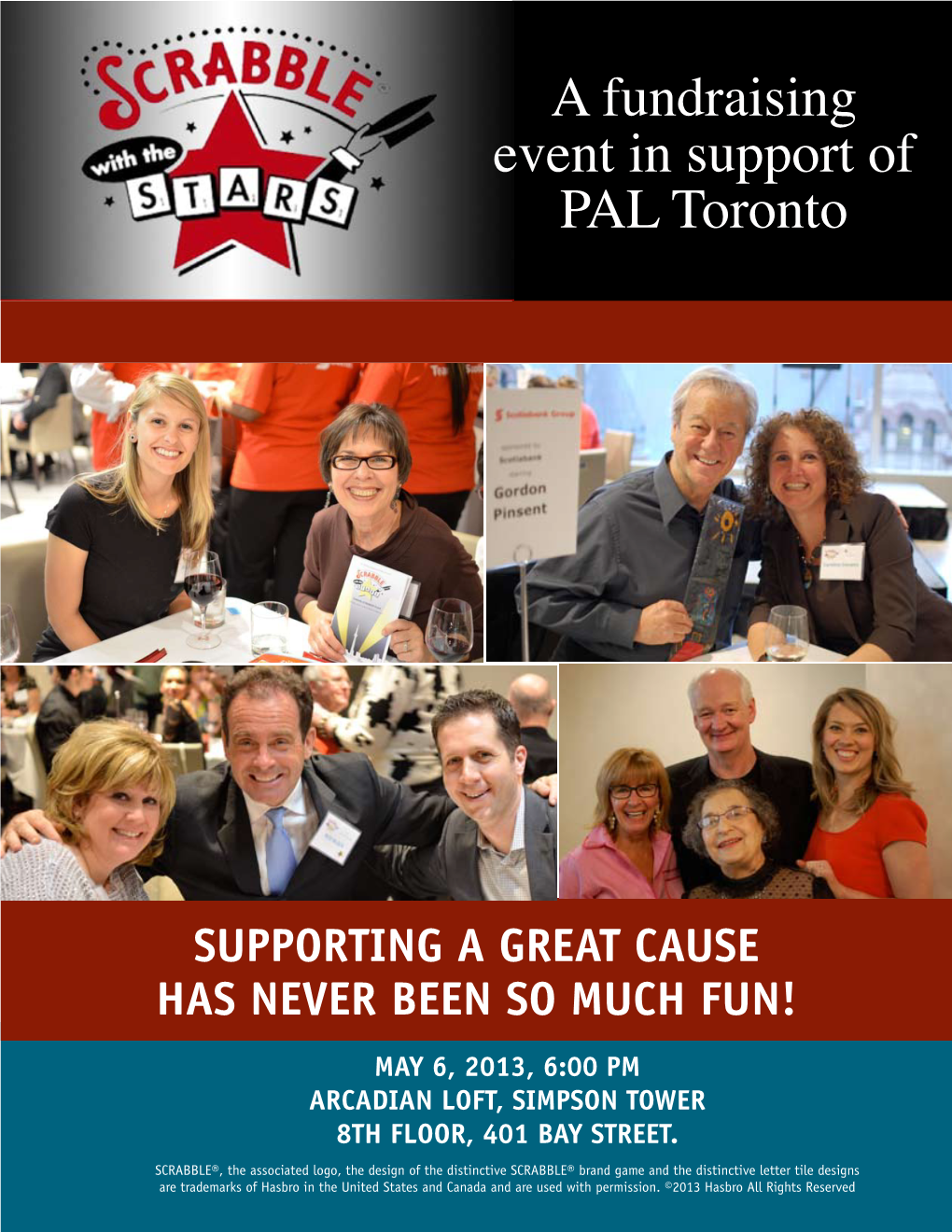 A Fundraising Event in Support of PAL Toronto