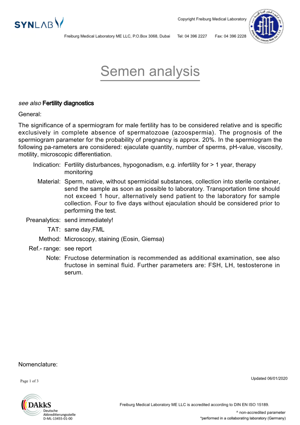 Semen Analysis