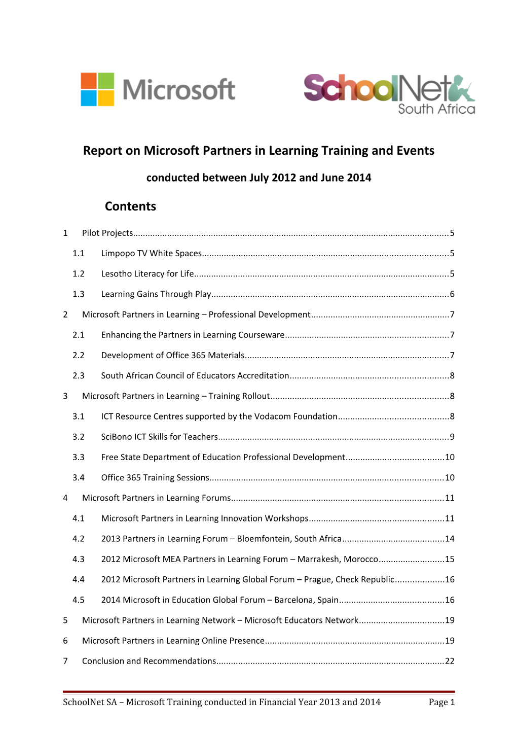 Lesotho Training Report