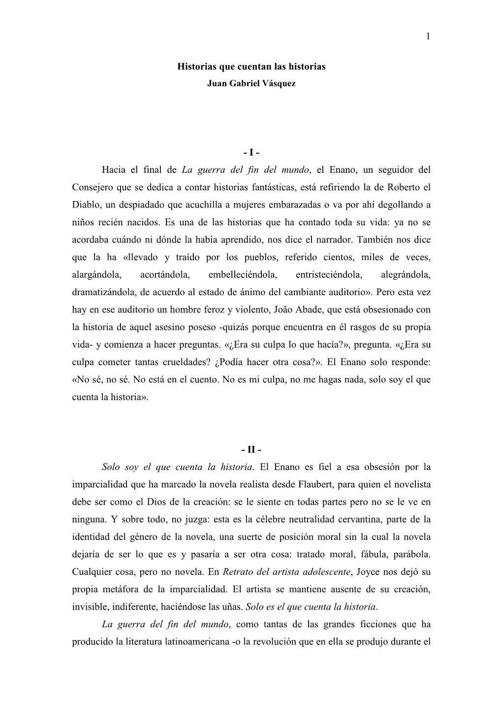 Pdfhistorias Que Cuentan Las Historias / Juan Gabriel Vásquez Leer Obra