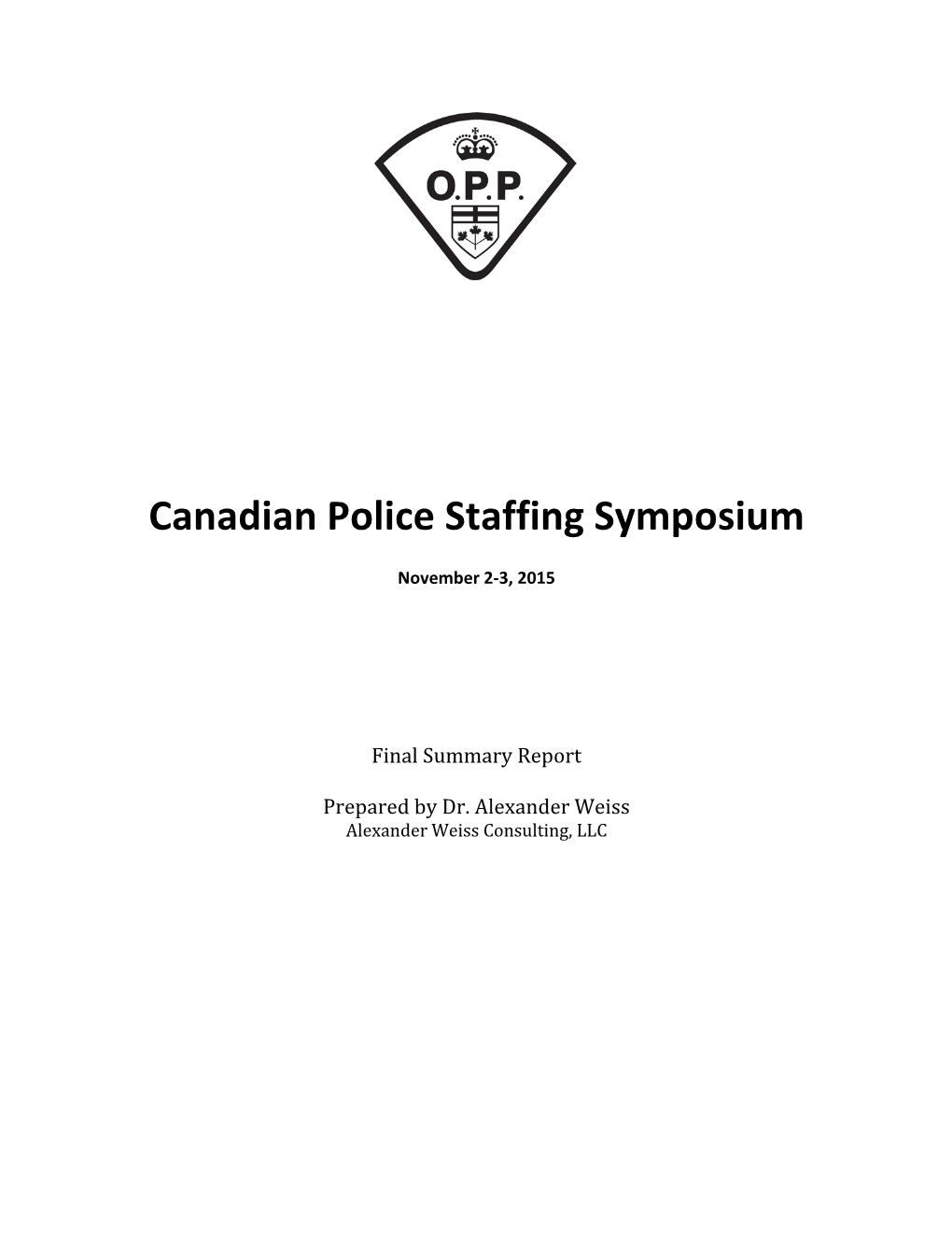 Canadian Police Staffing Symposium