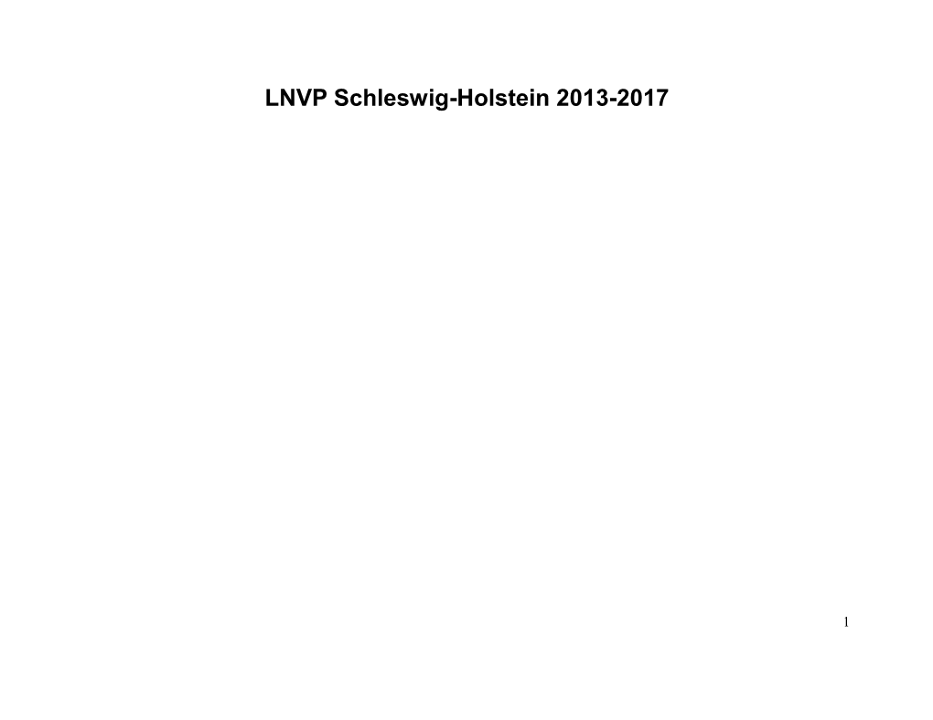 Stellungnahmen Zum LNVP 2013-2017