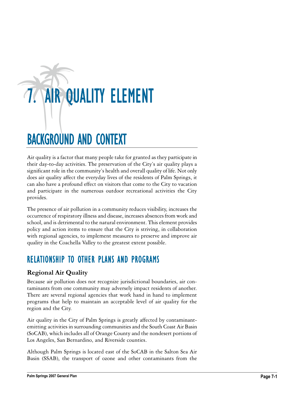 7. Air Quality Element