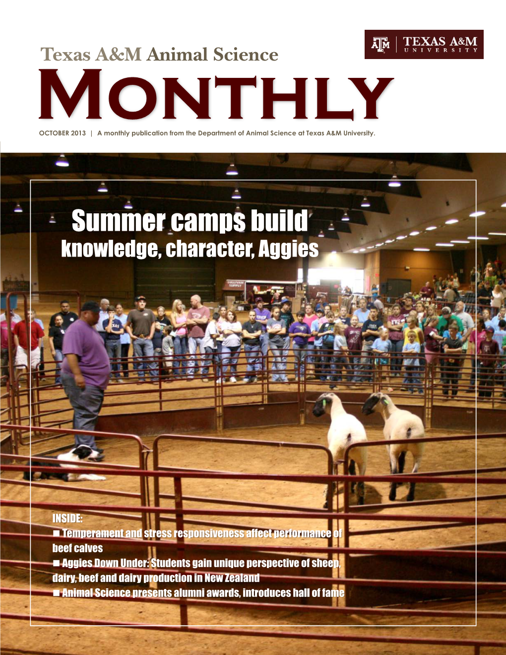 Texas A&M Animal Science Monthly