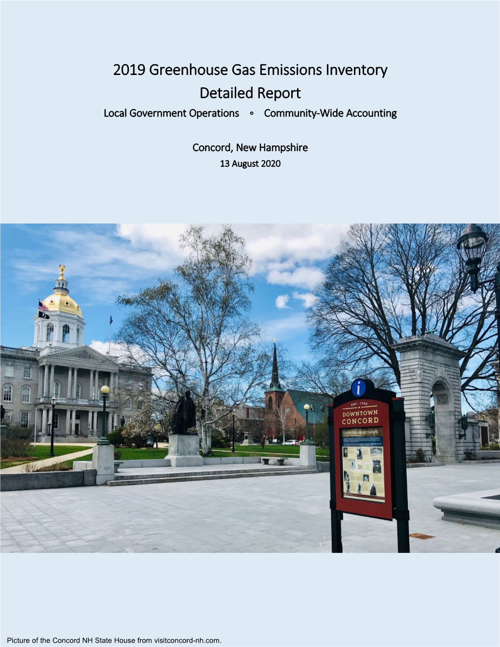 2019 Greenhouse Gas Emissions Inventory Detailed Report Local Government Operations ◦ Community-Wide Accounting