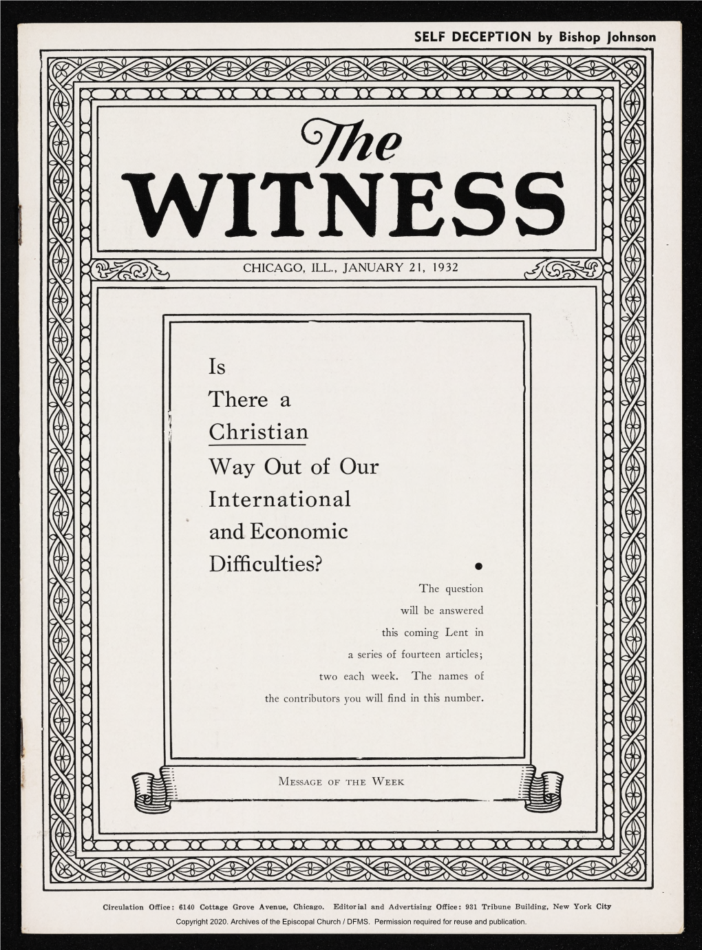 1932 the Witness, Vol. 16, No. 22