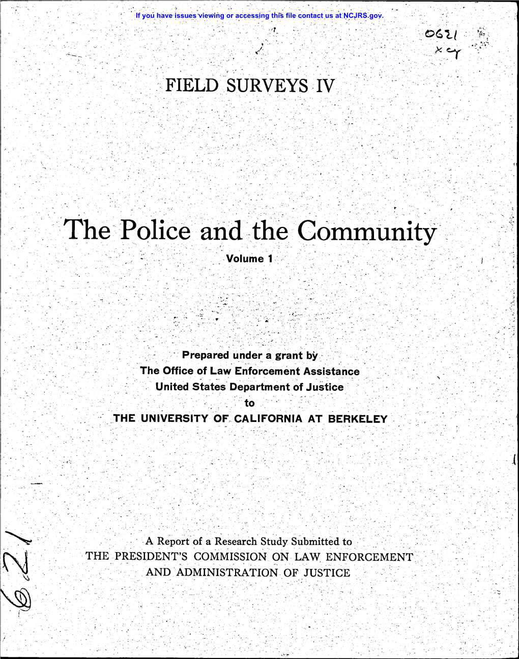 E Police and the Community Volume