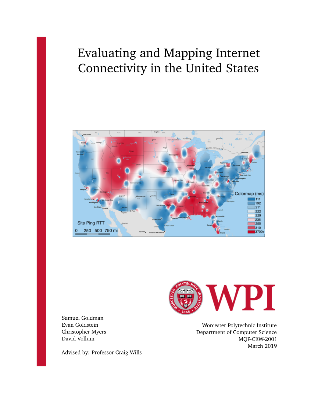 Evaluating and Mapping Internet Connectivity in the United States