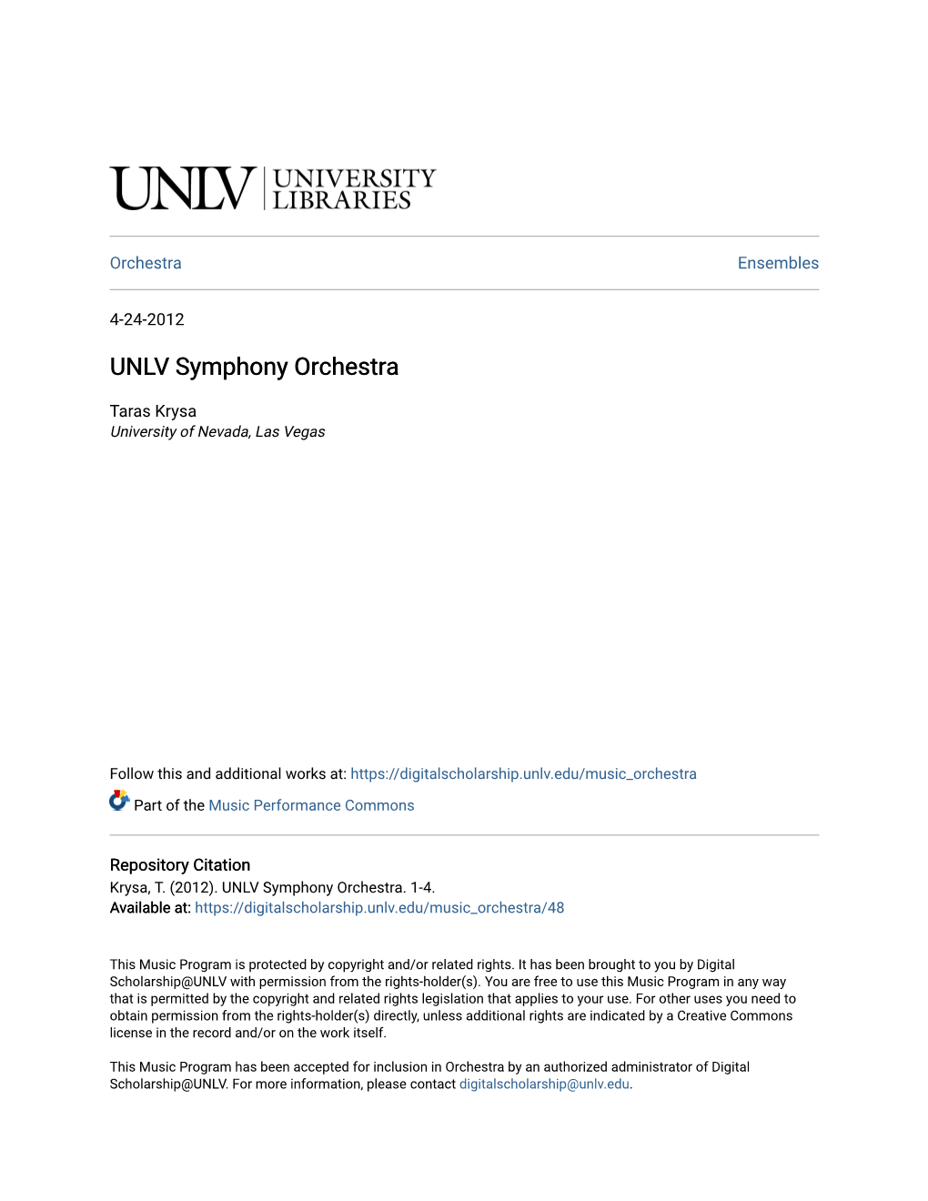 UNLV Symphony Orchestra