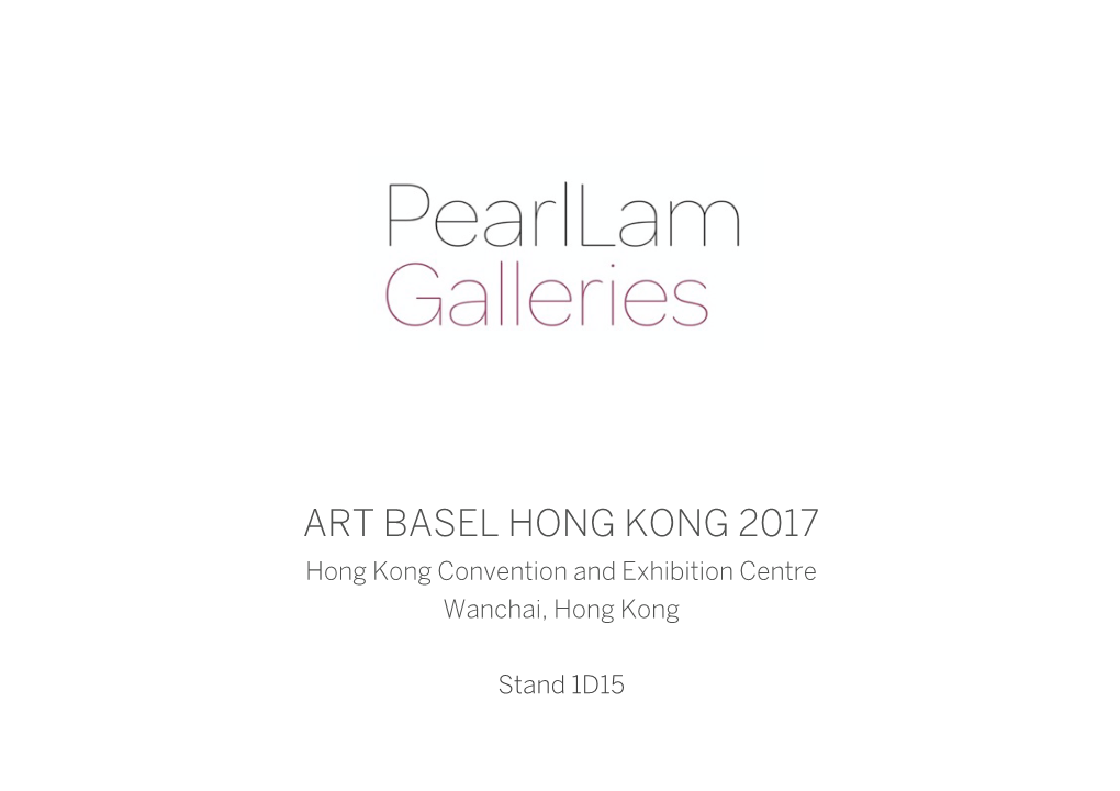 Art Basel Hong Kong 2017