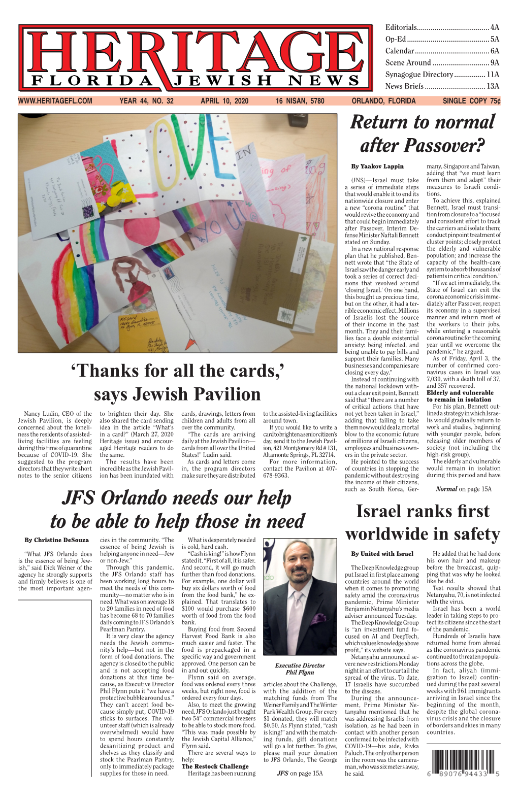 'Thanks for All the Cards,' Says Jewish Pavilion JFS Orlando Needs Our