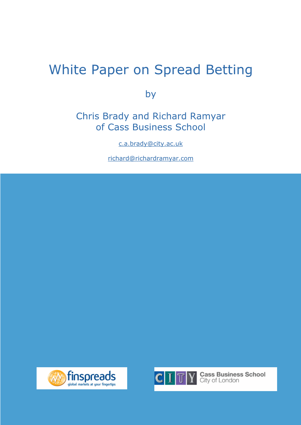 White Paper on Spread Betting