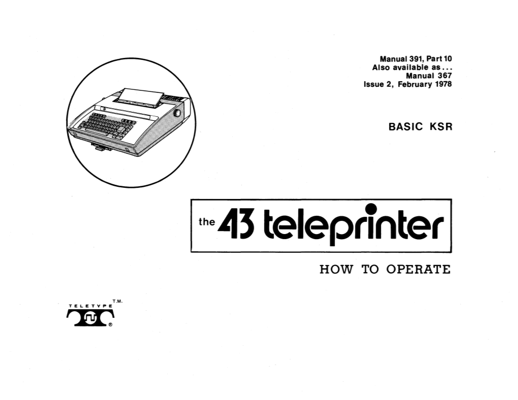 The 113 Teleprinter