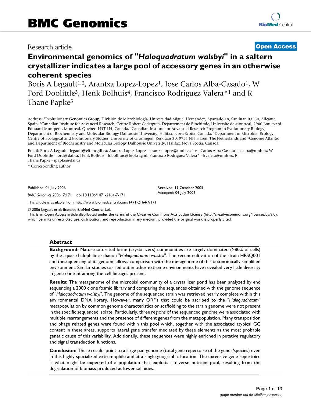 Haloquadratum Walsbyi