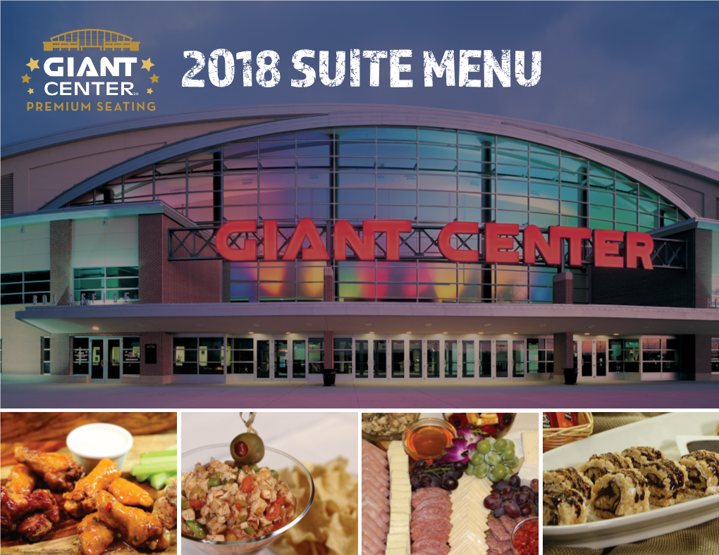 2018 SUITE MENU TABLE of CONTENTS General Information