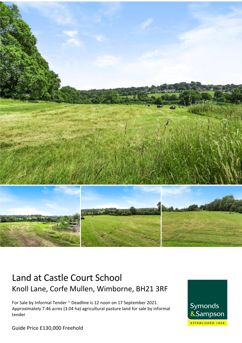Land at Castle Court School Knoll Lane, Corfe Mullen, Wimborne, BH21 3RF