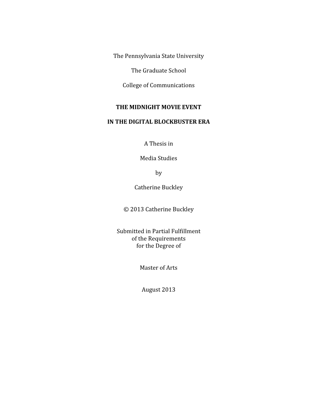 Open Buckley Final Thesis .Pdf