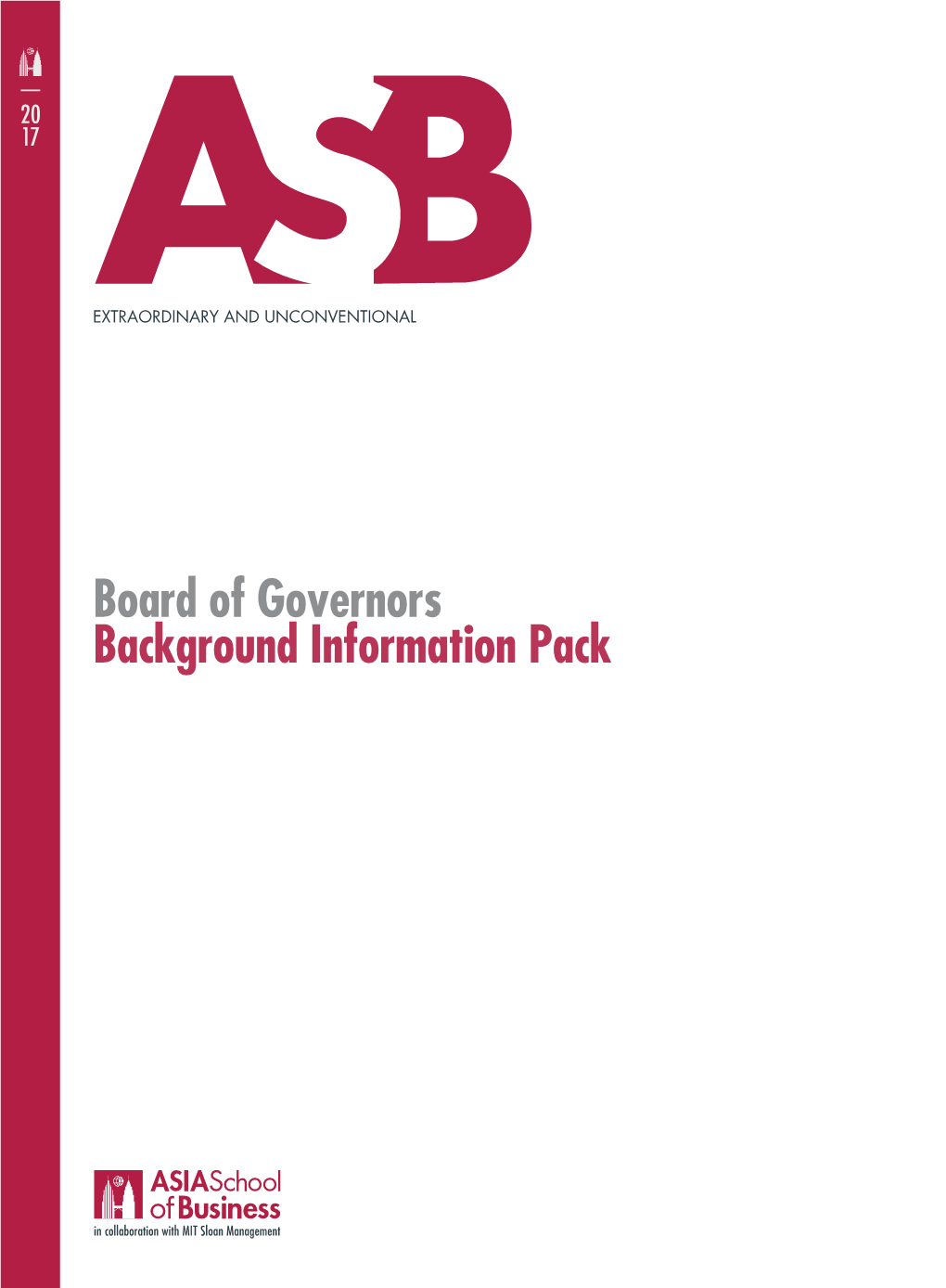 Board of Governors Background Information Pack 2