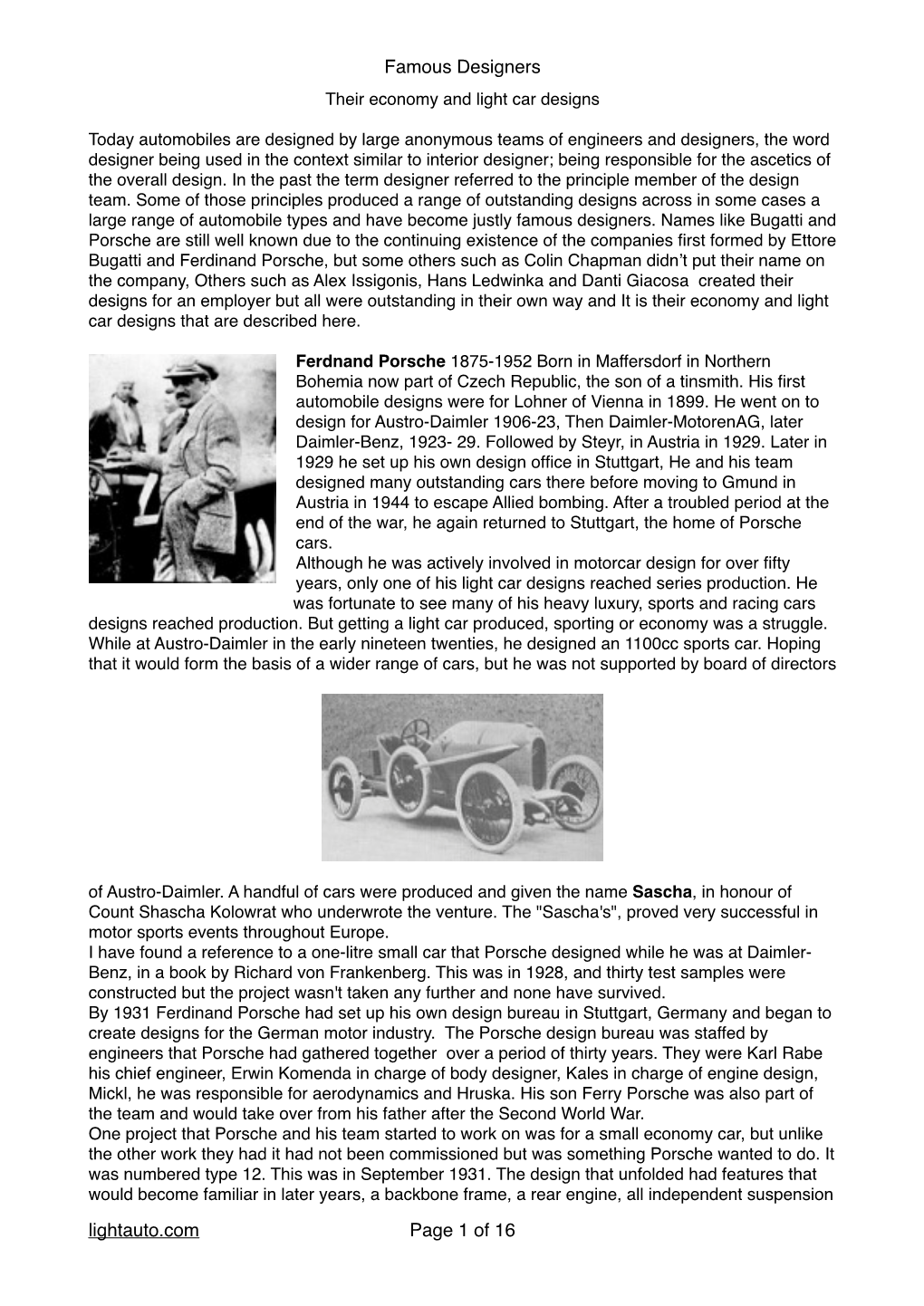 Famous Designers Lightauto.Com Page of 1 16