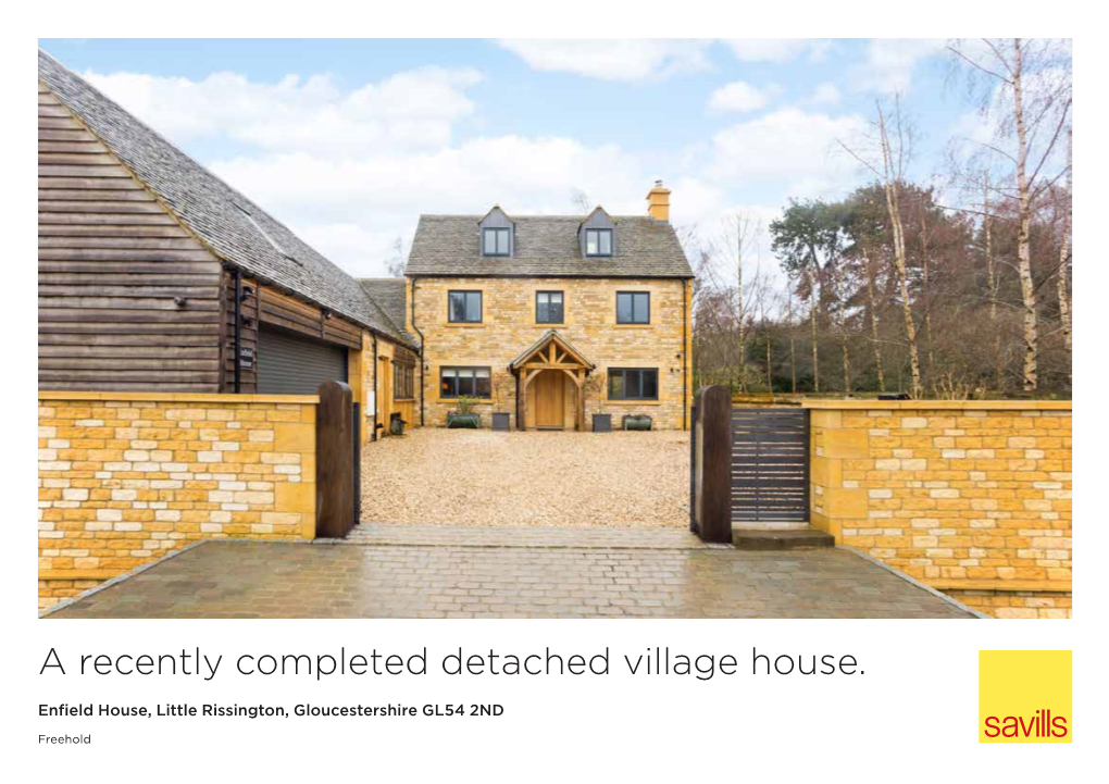 A Recently Completed Detached Village House