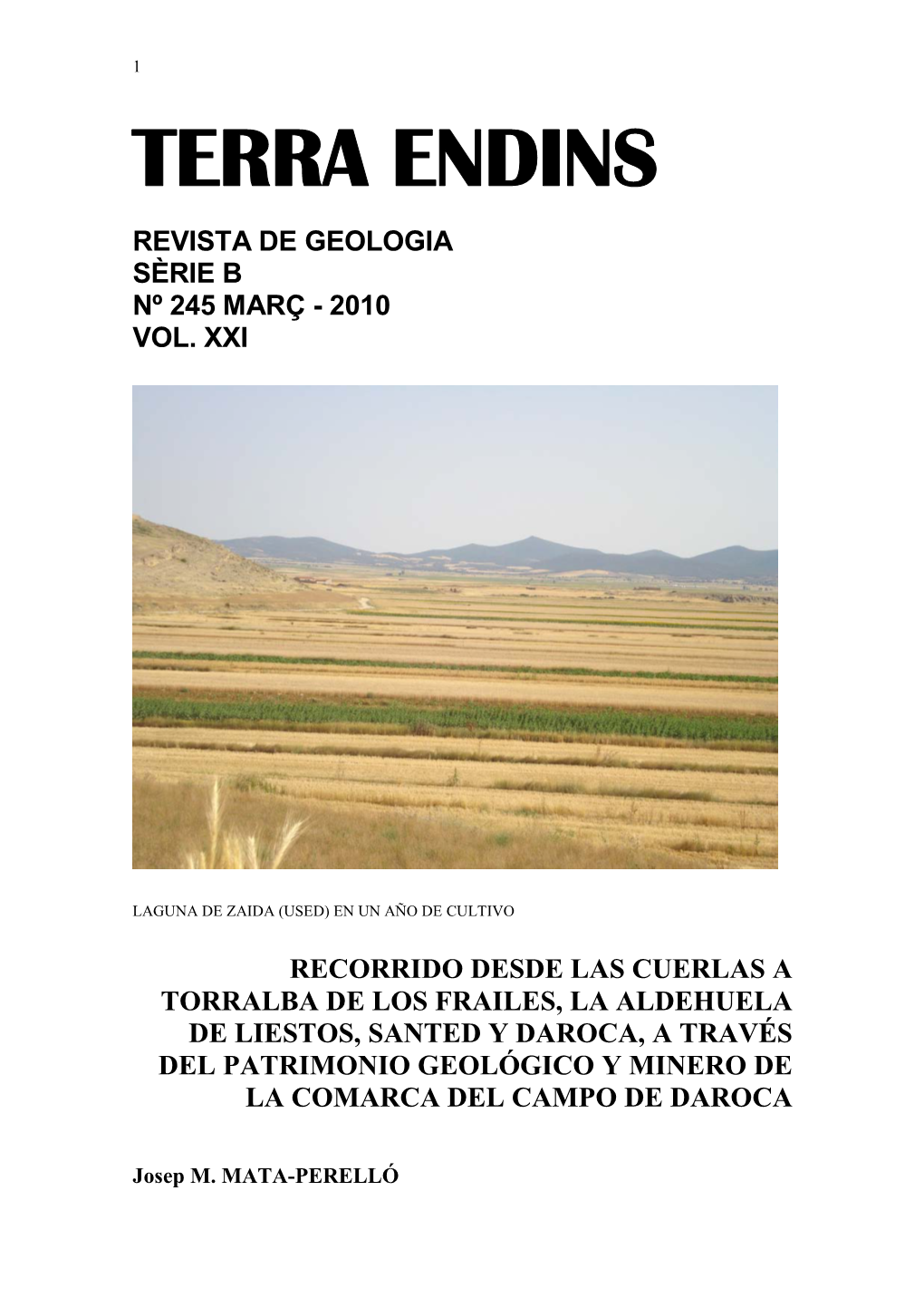 Recorrido De Búsqueda Geológica Y