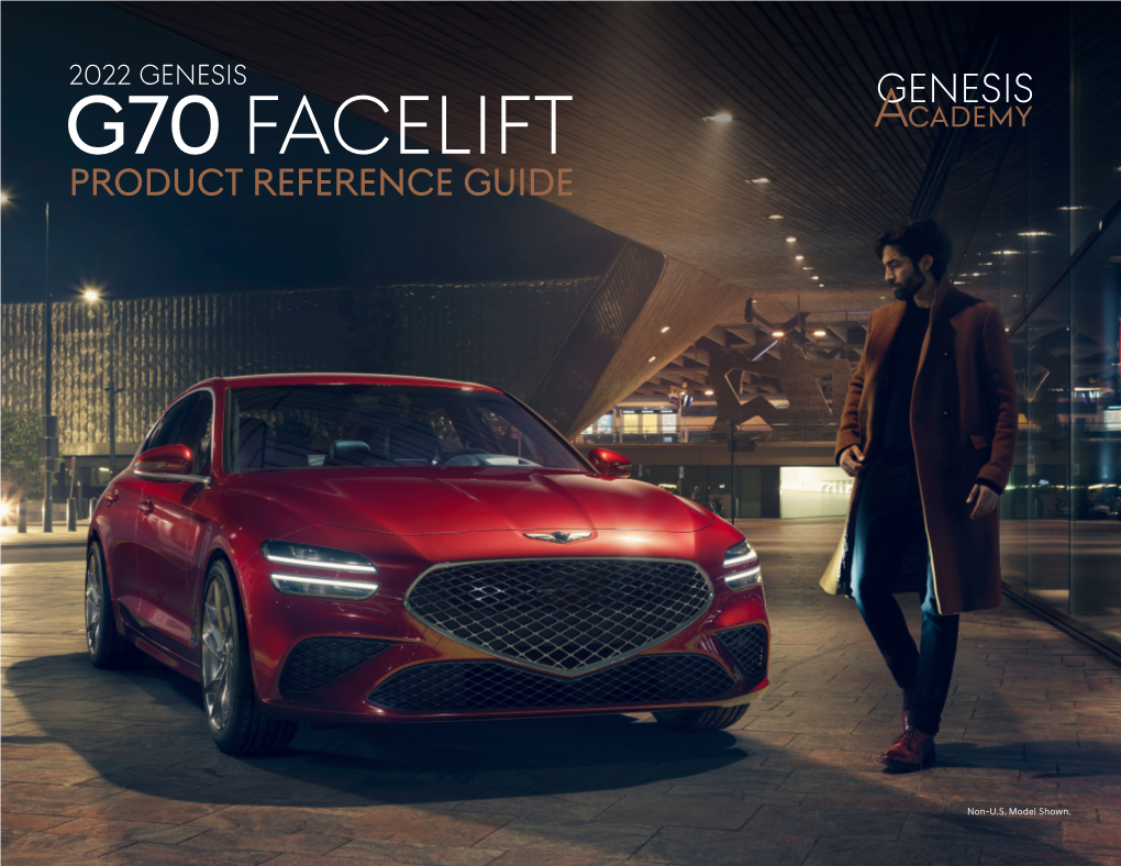 G70 Facelift Product Reference Guide