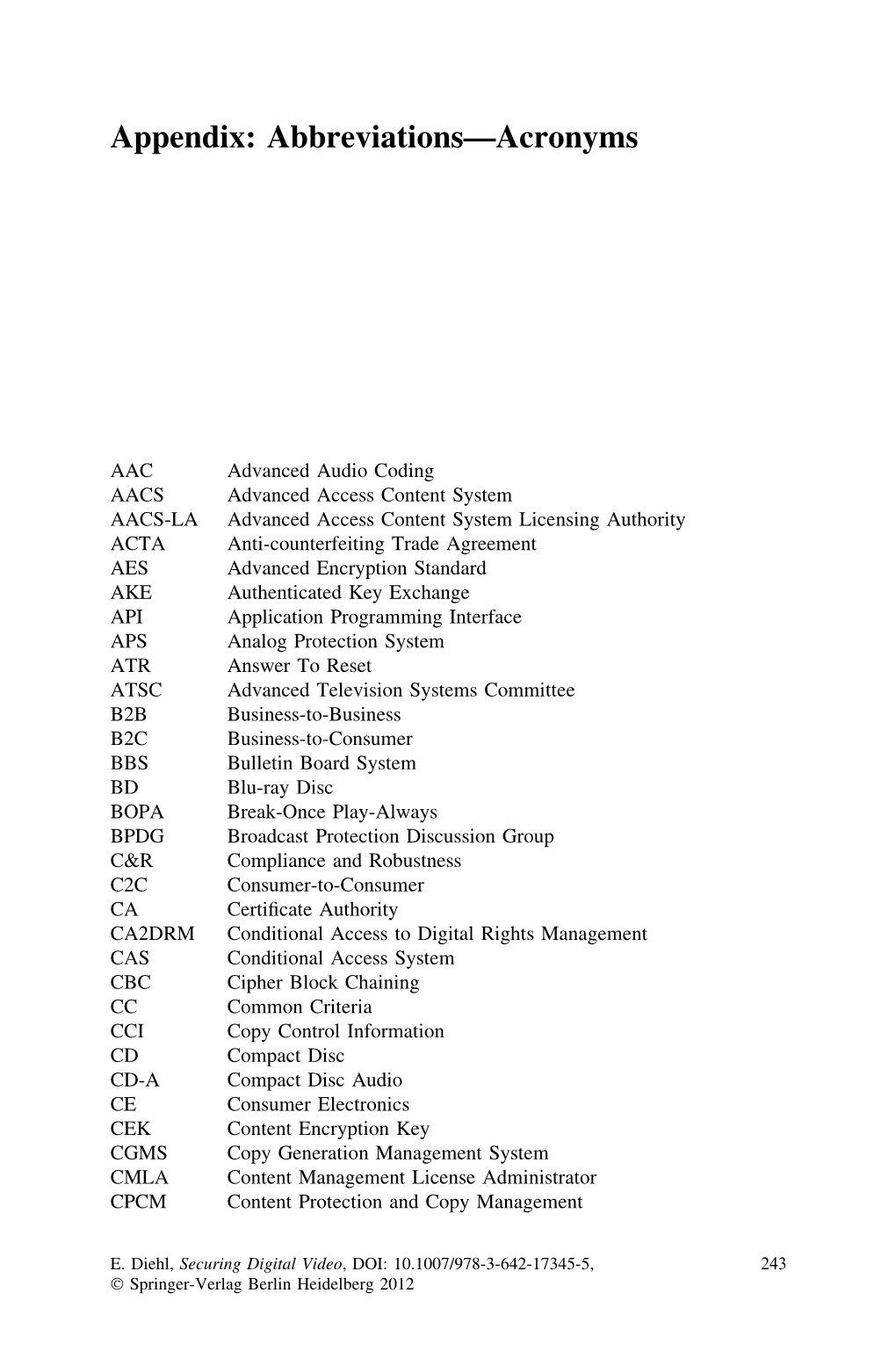 Abbreviations—Acronyms