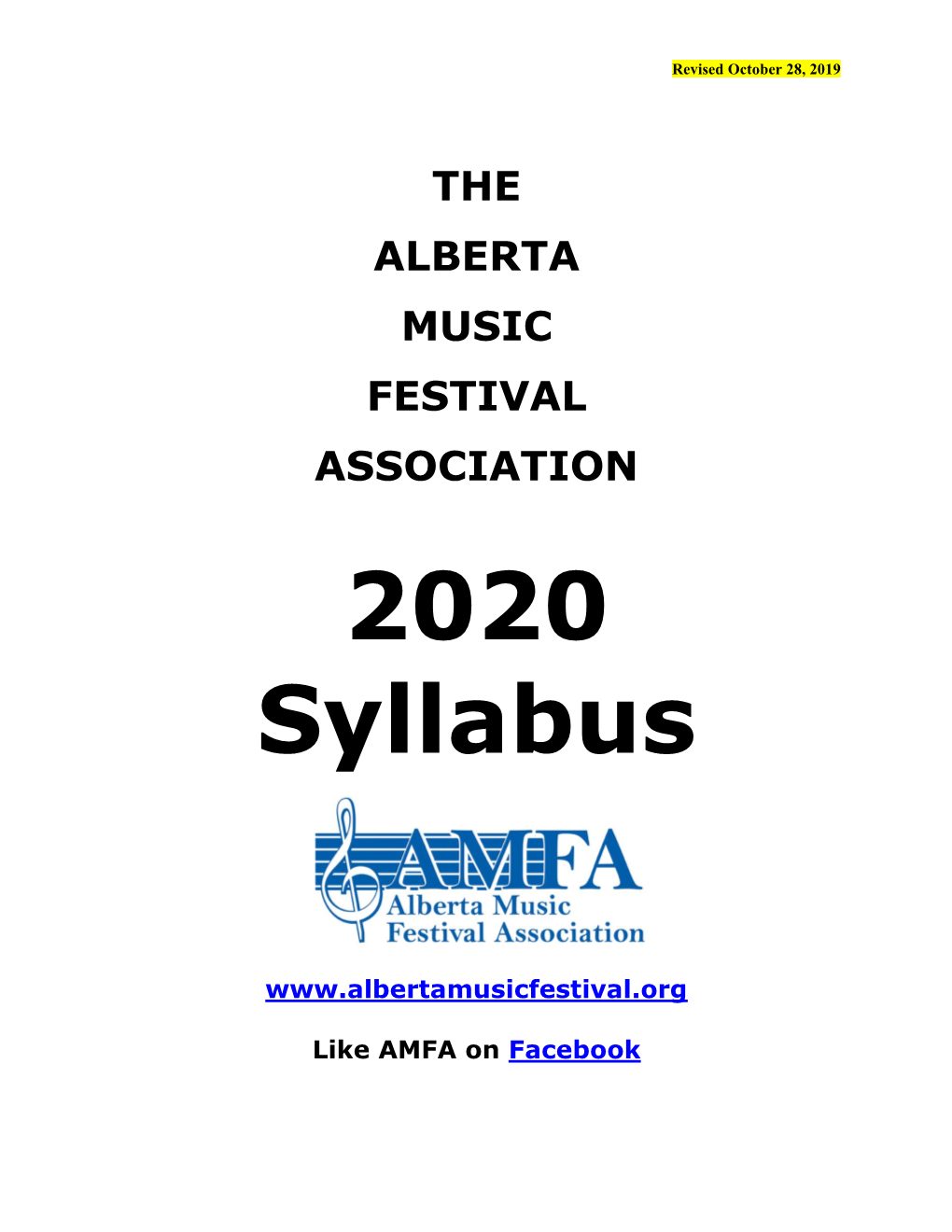 The Alberta Music Festival Association