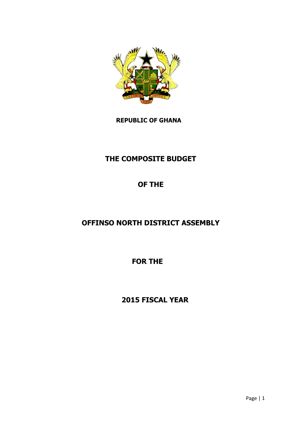 The Composite Budget of the Offinso North District
