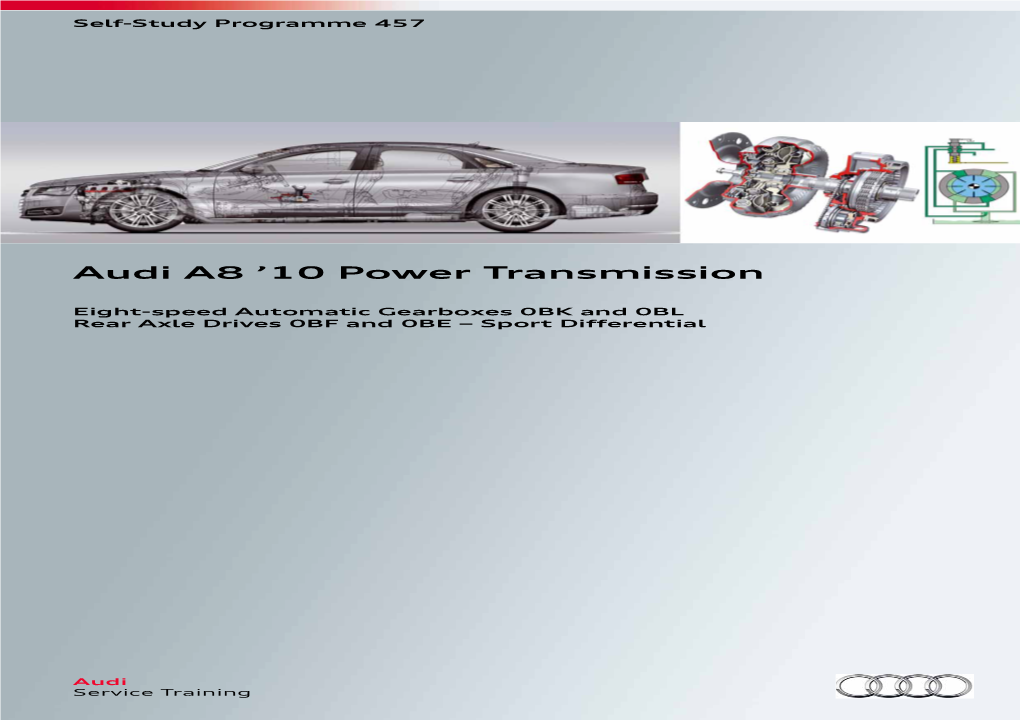 Audi A8 '10 Power Transmission