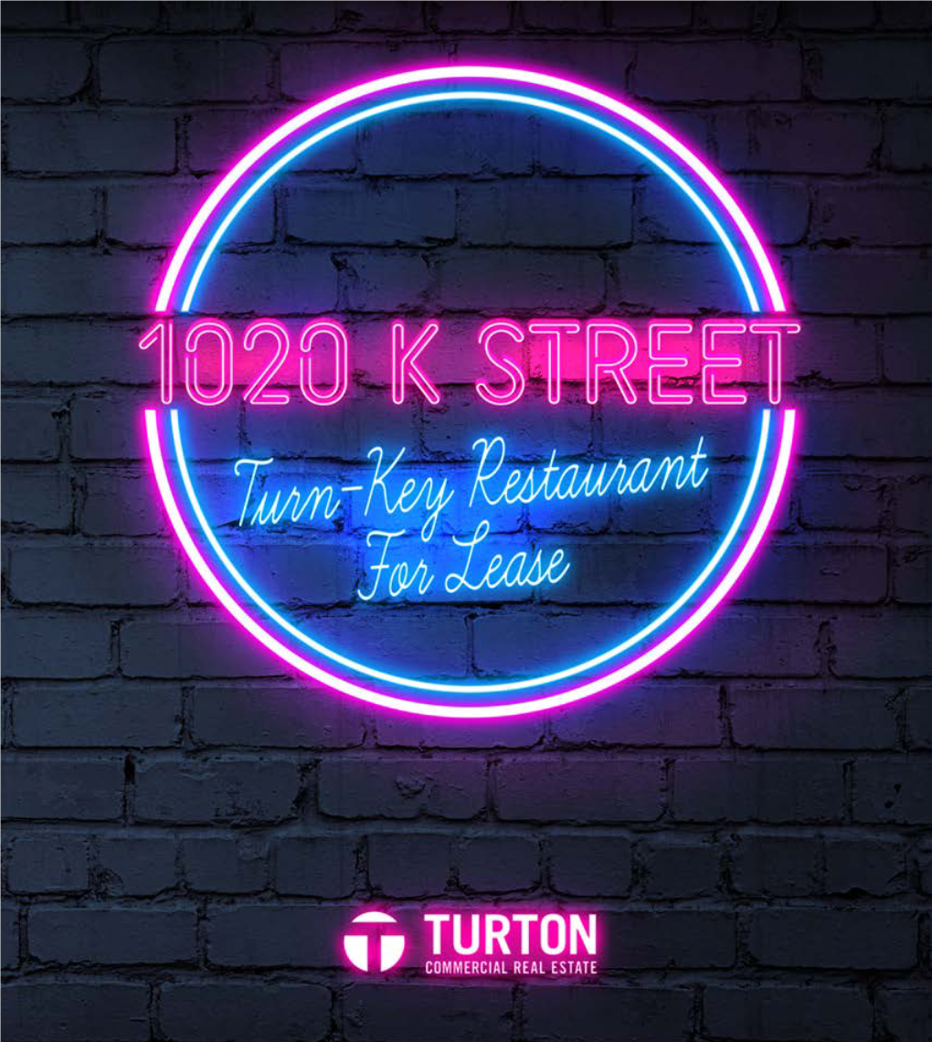 Turn-Key 2Nd Generation Restaurant/Kitchen Space for Lease 1020 K