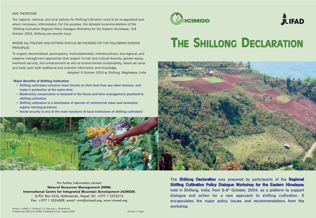 The Shillong Declaration