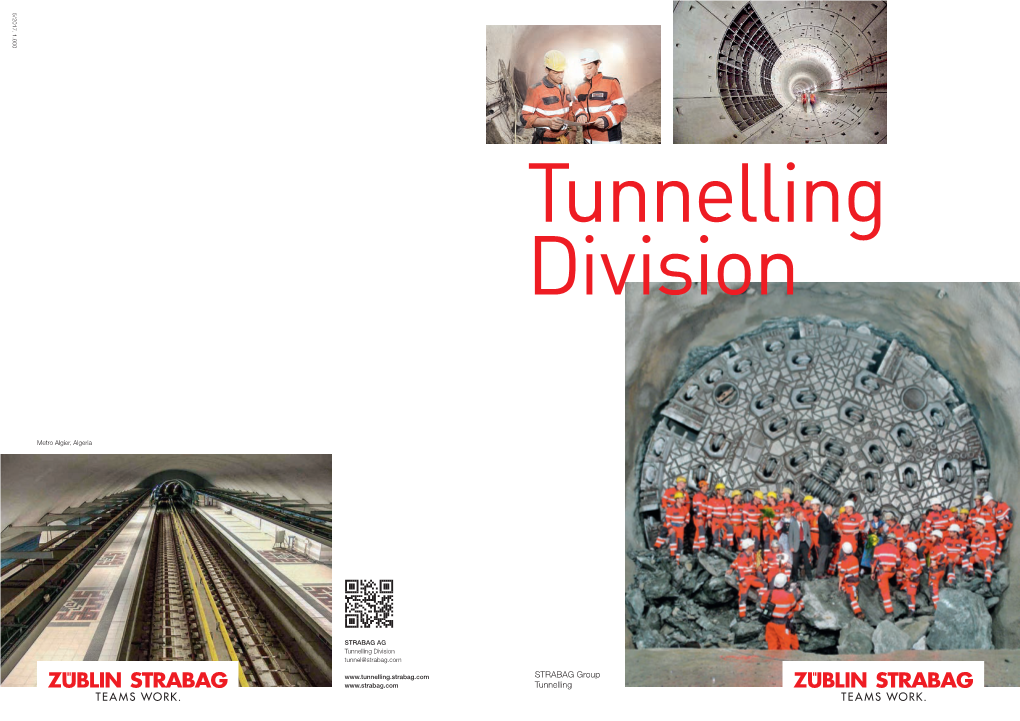 STRABAG Group Tunnelling Division Content 3