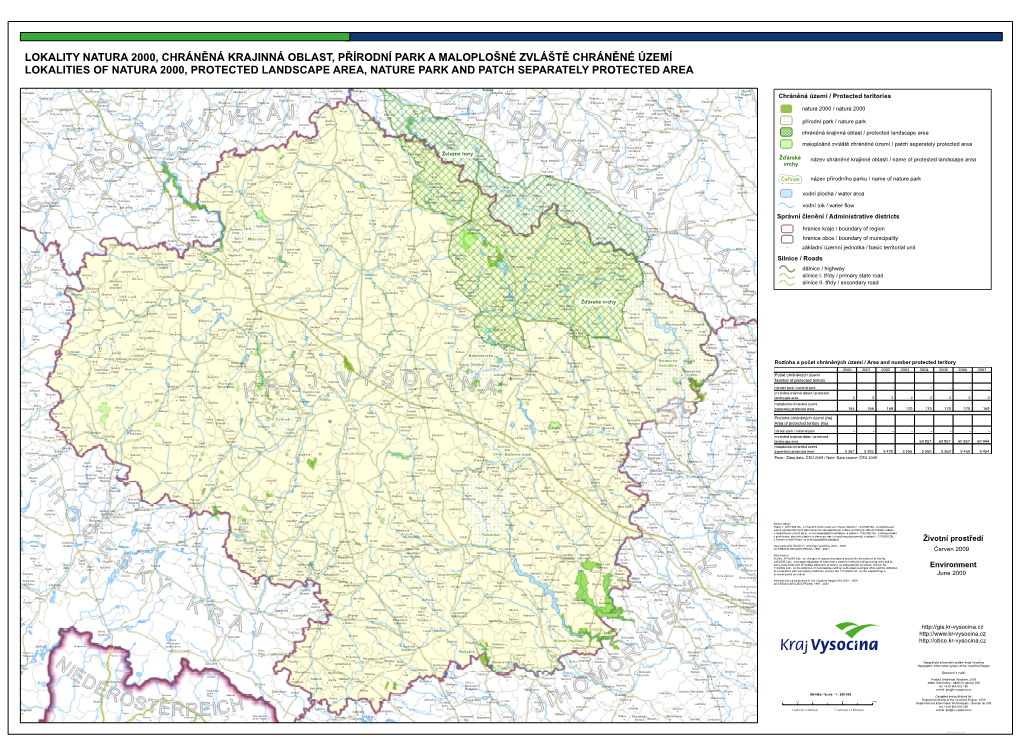 Lokality Natura 2000, Chráněná Krajinná Oblast, Přírodní Park a Maloplošné Zvláště Chráněné Území Lokalities Of