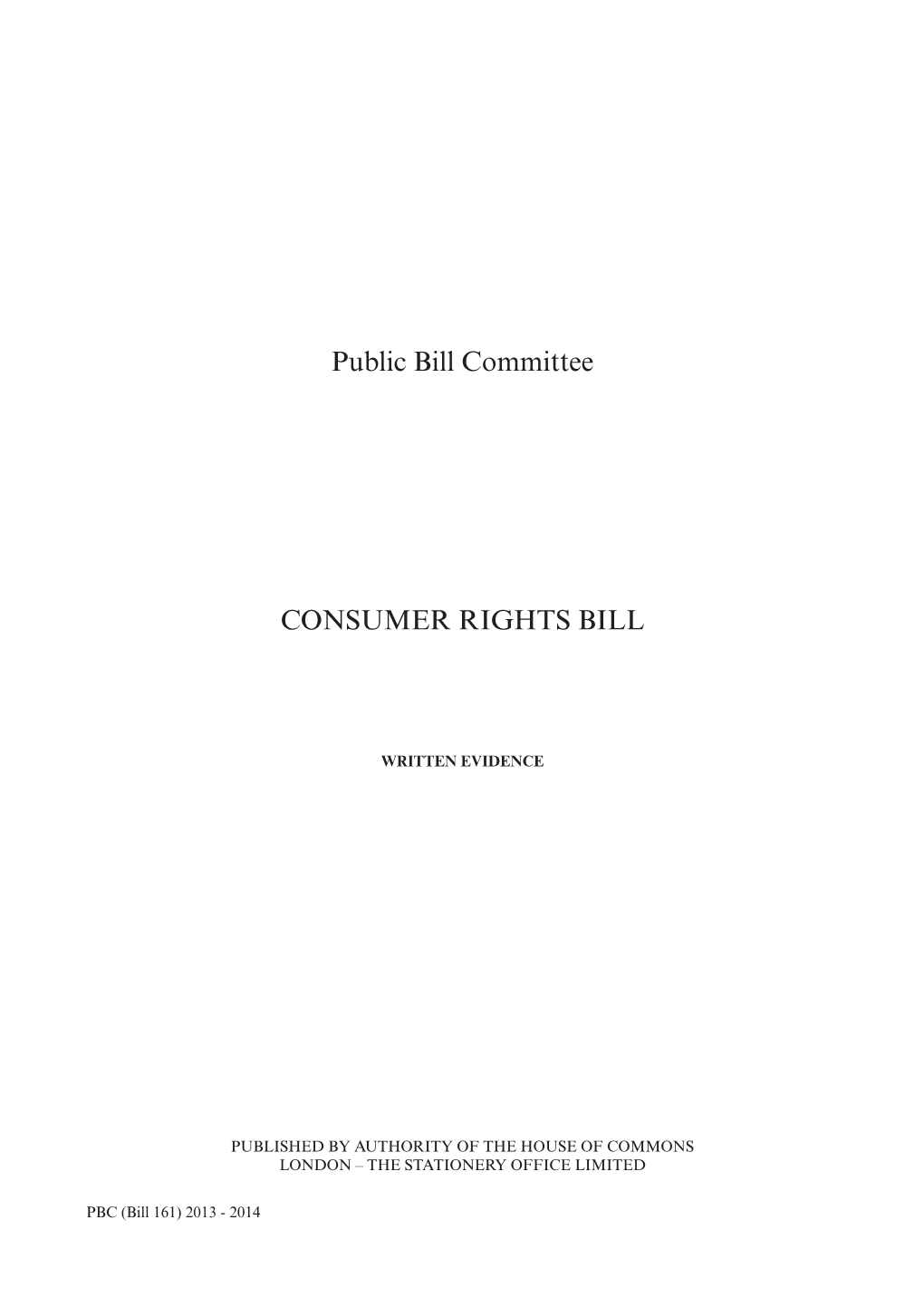 37189 Consumer Rights Bill.Indd