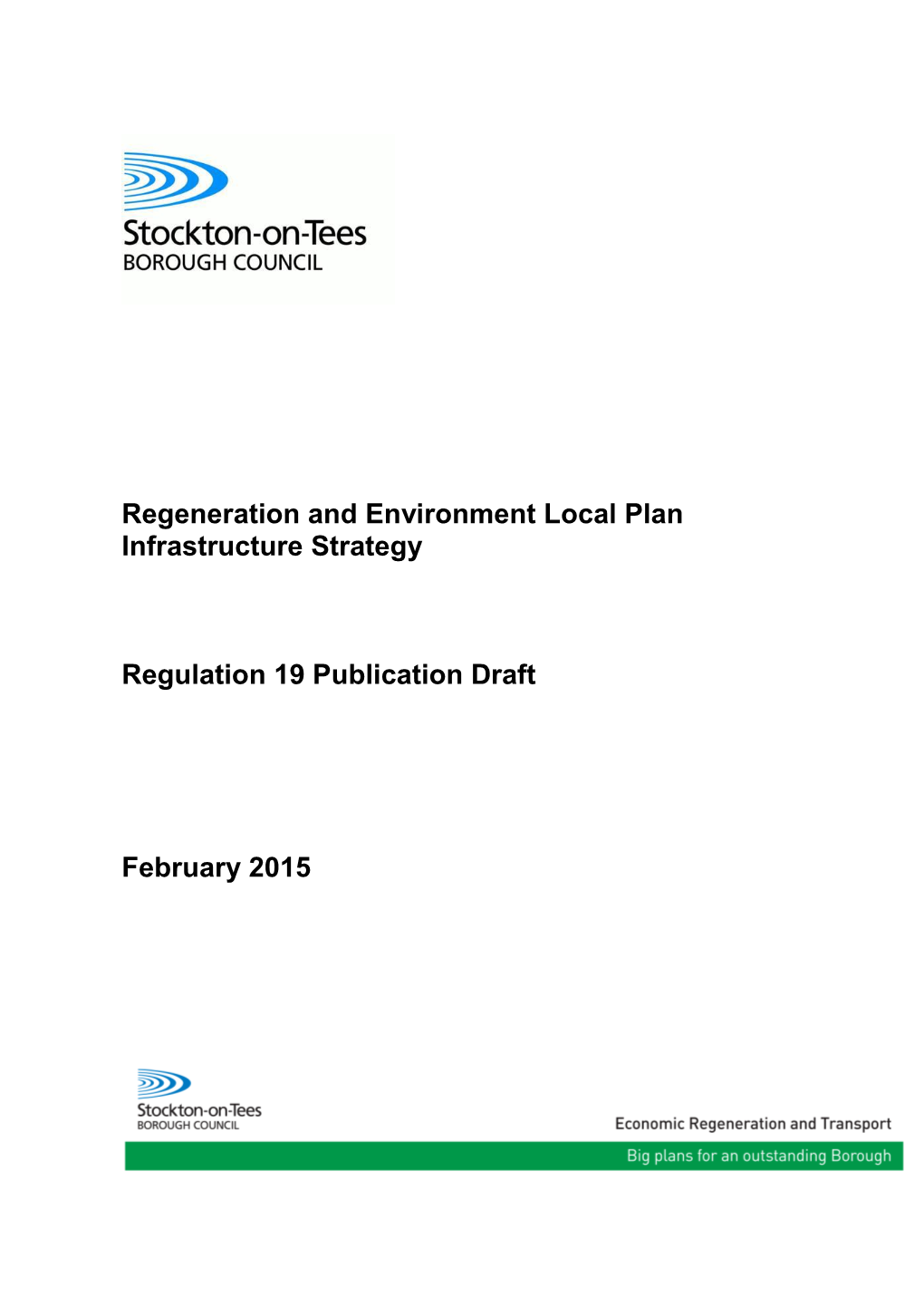 Stockton on Tees Infrastructure Strategy