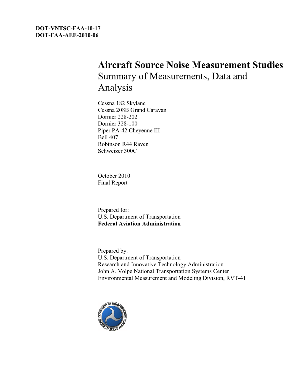 Aircraft Source Noise Measurement Studies Summary of Measurements, Data and Analysis