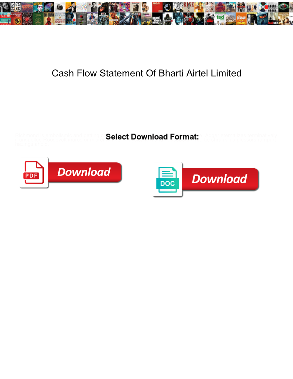 Cash Flow Statement of Bharti Airtel Limited