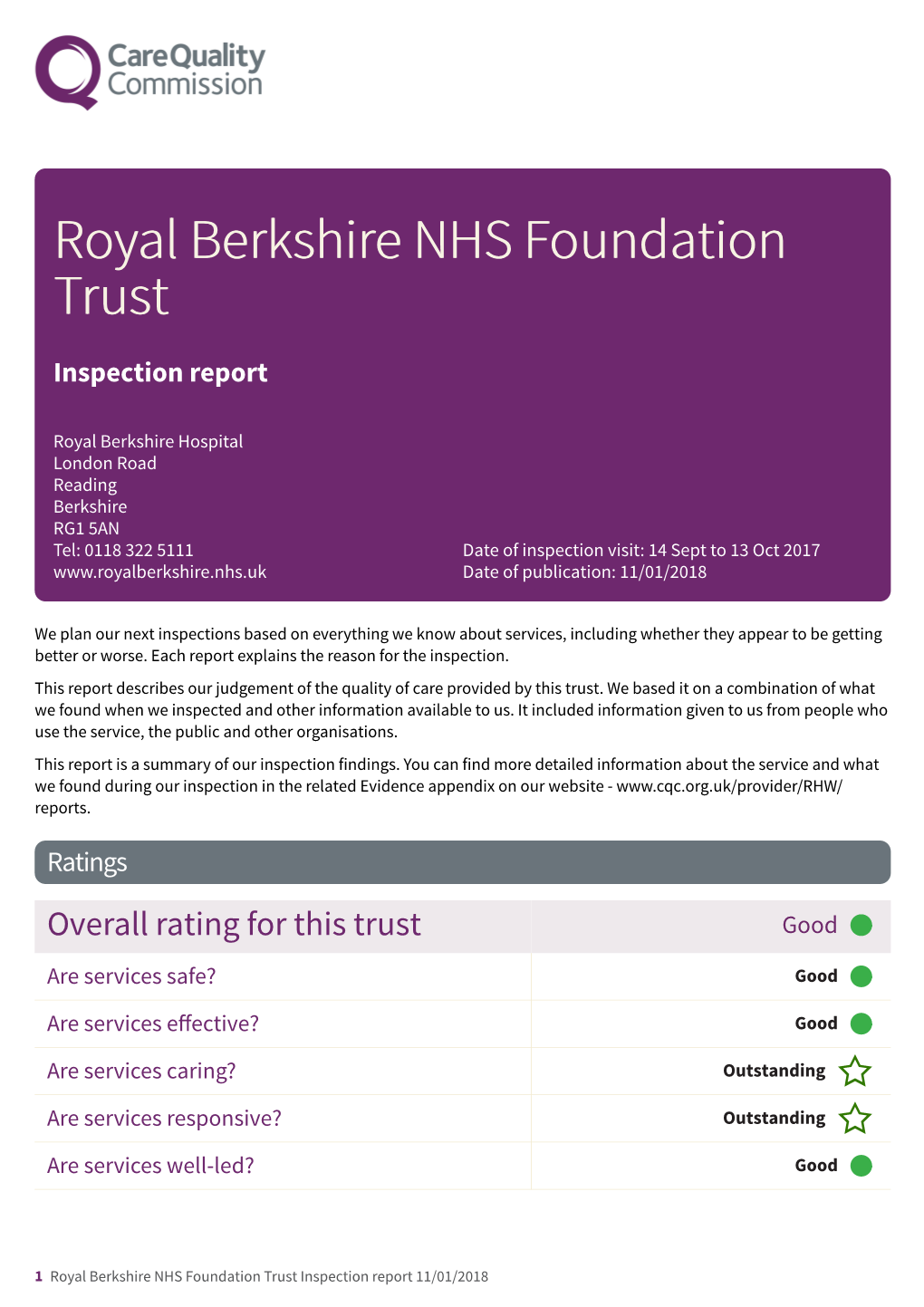 RHW Royal Berkshire NHS Foundation Trust (14/09/2017)
