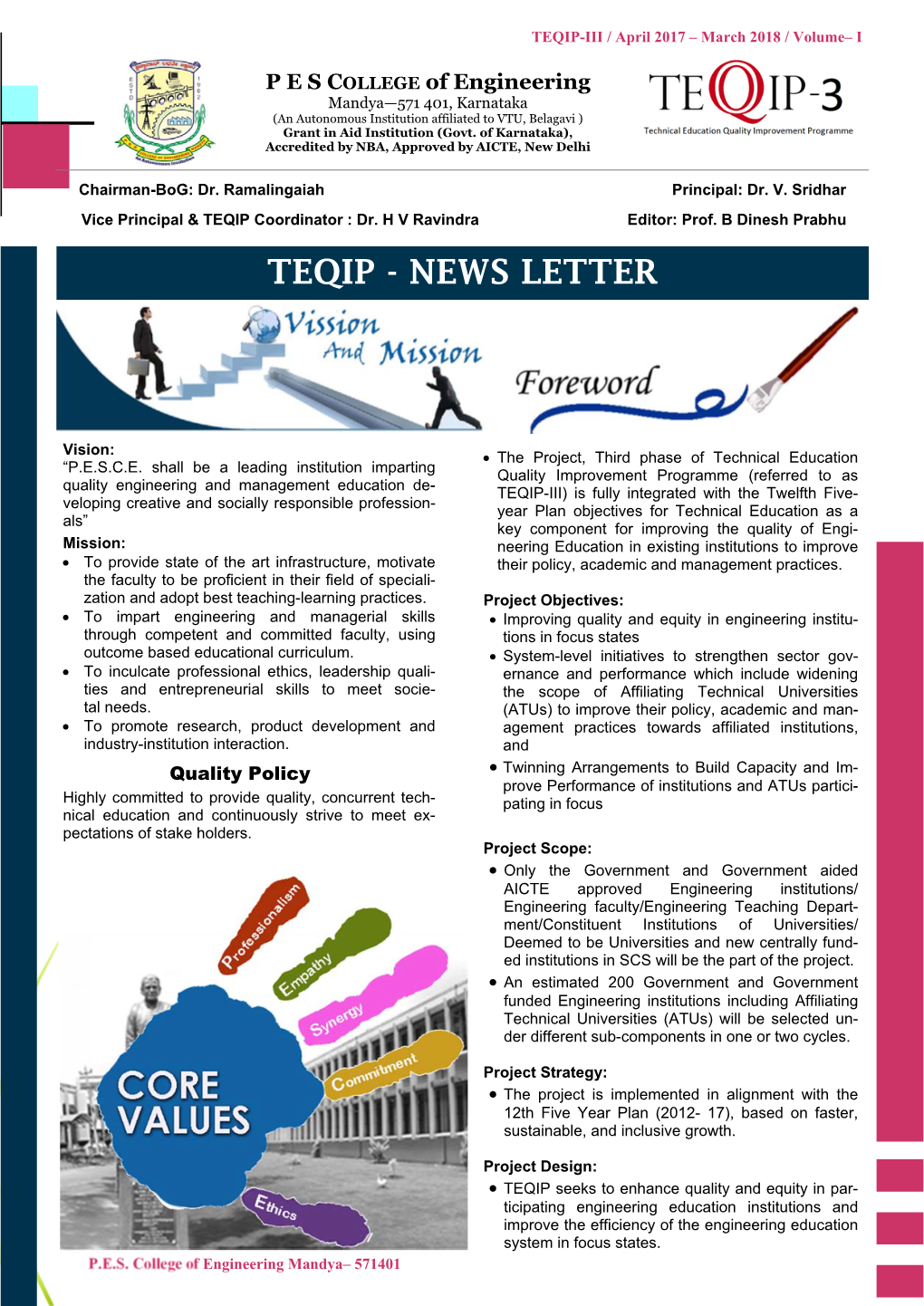 Apr-17 to Mar-18 1St TEQIP News Letter.Pub