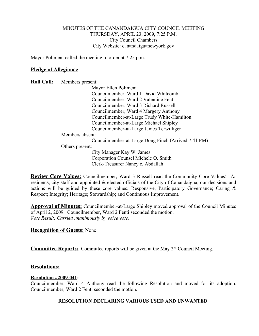 City Council Agenda s2