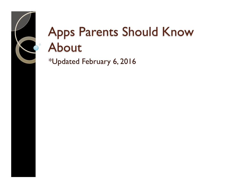 Apps Every Parent Should Know About