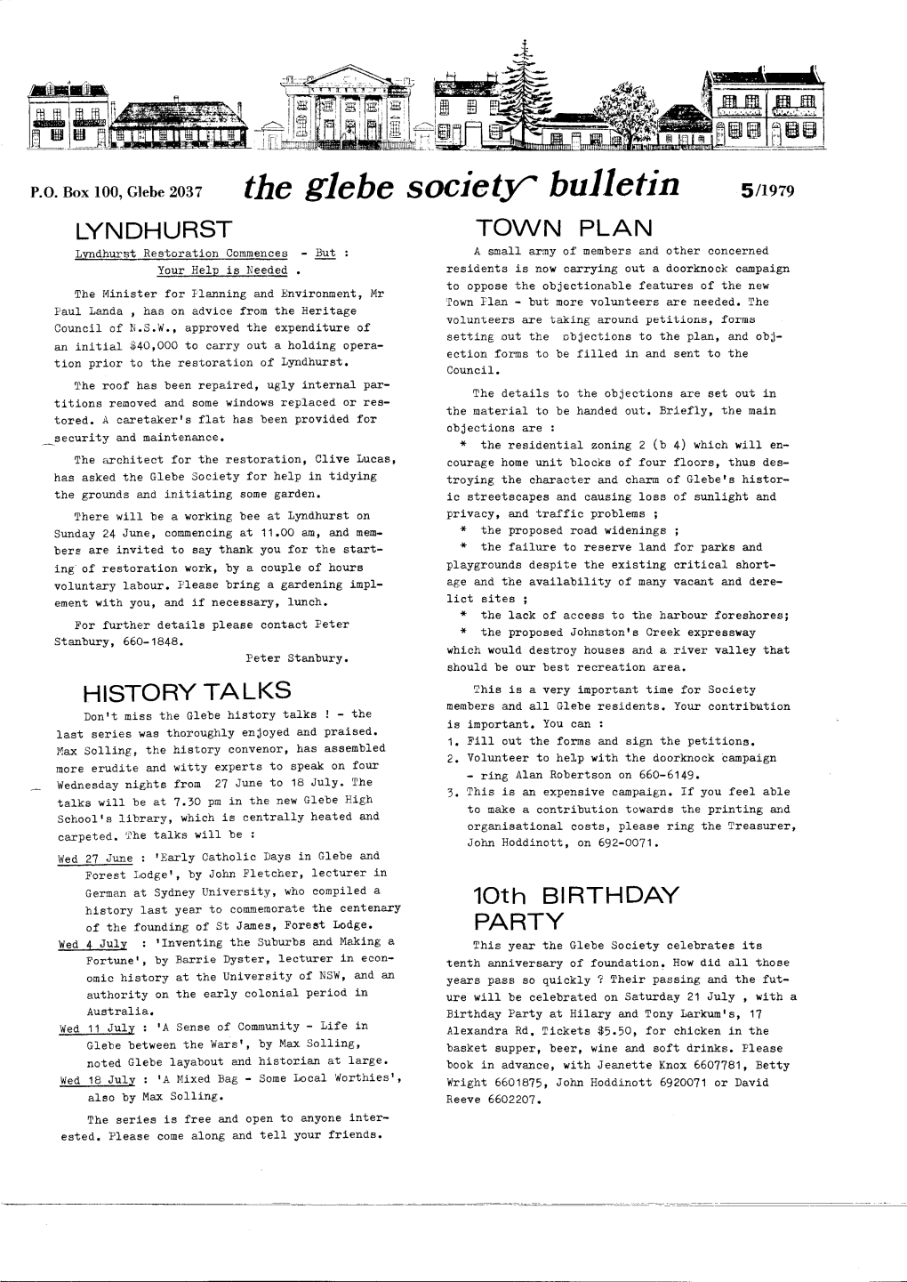 The Glebe Society Bulletin 5/1979