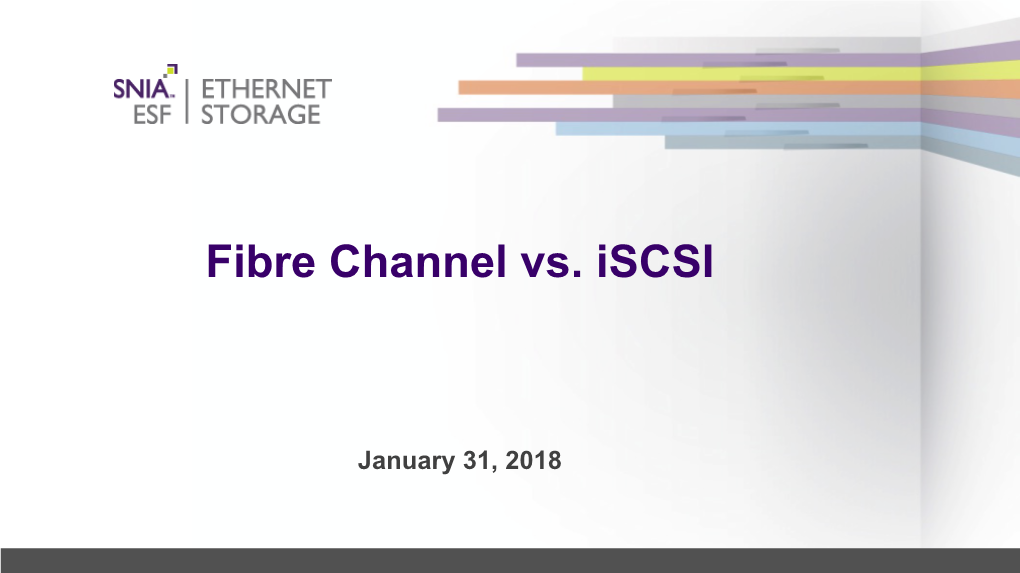 Fibre Channel Vs. Iscsi