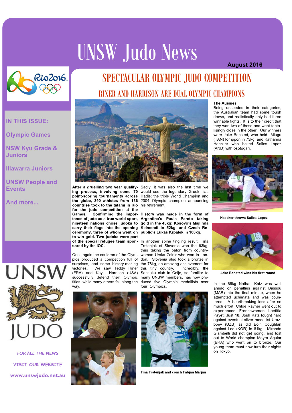 UNSW Judo News